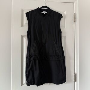 Derek Lam x Athleta Black Sleeveless Athletic Zip-Up Dress - size medium